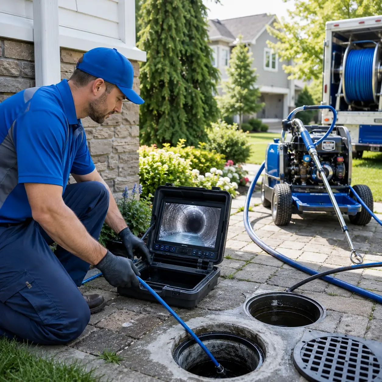 Outdoor drain cleaning professionals serving Cedar Falls, IA